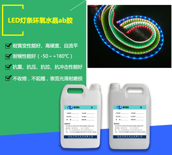 LED燈條灌封膠_透明軟燈條灌封膠